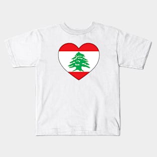 Heart - Lebanon Kids T-Shirt